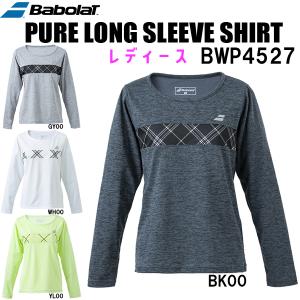 【全品ポイント5倍】バボラ BabolaT レディース テニス ウエア ピュア ロングスリーブ シャツ PURE LONG SLEEVE SHIRT BWP4527｜zyuen