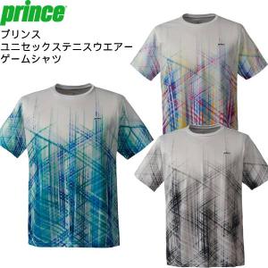 【全品P3倍+最大700円OFFクーポン】プリンス Prince メンズ レディース テニス ウェア ゲーム シャツ TMU181T｜zyuen