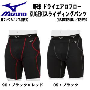 【全品P3倍+最大2000円OFFクーポン】ミズノ MIZUNO 野球 スライディングパンツ ドライエアロフロー KUGEKI 抗菌防臭 防汚 12JBAP24｜zyuen