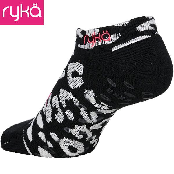 ライカ ryka　フィットネス　足袋型 ソックス 靴下 すべり止め付き 6cm丈 RSOX6 BWL