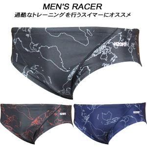 【全品P5倍&お買い得クーポン】H2OFIT メンズ 競泳水着 練習用 RACER Vパン/ビキニH2-R020623｜zyuen