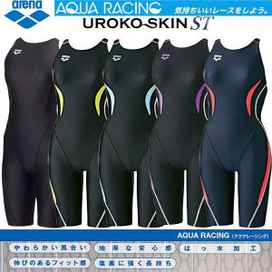 アリーナ ARENA FINA承認 ジュニアハーフスパッツ ARN-7050WJ 着やストラップ UROKO SKIN ST