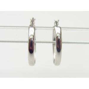 K14WG ハート フープ チェーン ピアス 片方 のみ 新品 ケース 保証書付