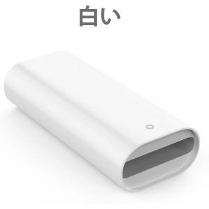 Apple Pencil 充電アダプター アップル ペンシル USBケーブル用変換アダプタ Appleペンシル コンパクト 充電 コネクター変換器 (白い 1個セット)