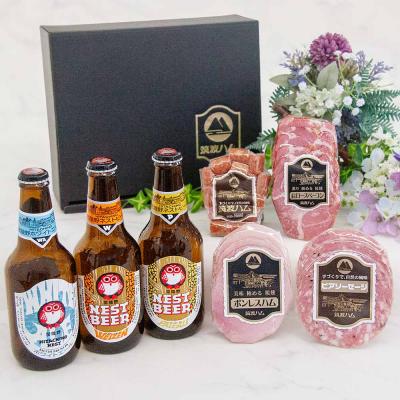 お歳暮 常陸野ネストビール ギフトセット ひすい 筑波ハム 木内酒造 地ビール 茨城県 特産品 酒 肉 詰合せ 贈り物 感謝 ハム ソーセージ 御礼