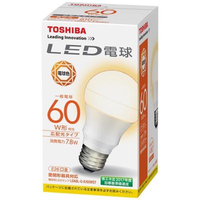 東芝 Led電球 一般電球形 広配光タイプ60w形 E26 電球色 Lda8l G K 60wst Lda8l G K 60wst あかりステーション Yahoo 店 通販 Yahoo ショッピング