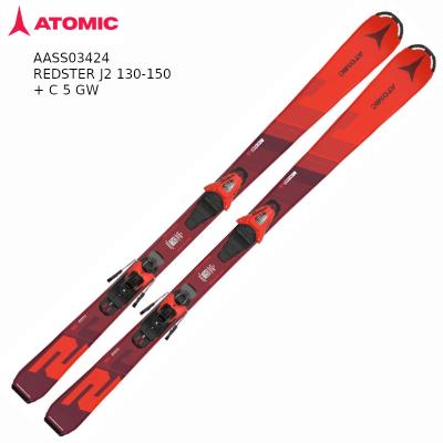 アトミック スキー板 2025 ATOMIC REDSTER J2 130-150 + C 5 GW AASS03424 レッドスター ジュニア