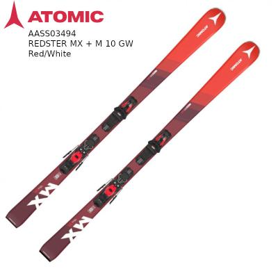 アトミック スキー板 2025 ATOMIC REDSTER MX + M 10 GW Red/White AASS03494 レッドスター GS SL 中間ラディウス