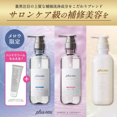 シャンプー プリュスオー ヘアケア セット 各450ml ポンプ セット pluseau リポア メロウ メルティ メルティー 梅雨