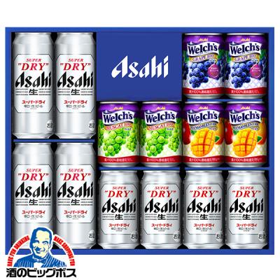 お中元 御中元 2026 ビール beer ジュース ギフト 飲み比べ セット 送料無料 アサヒ FS-3G スーパードライ ウェルチ『GIFT』詰め合わせ