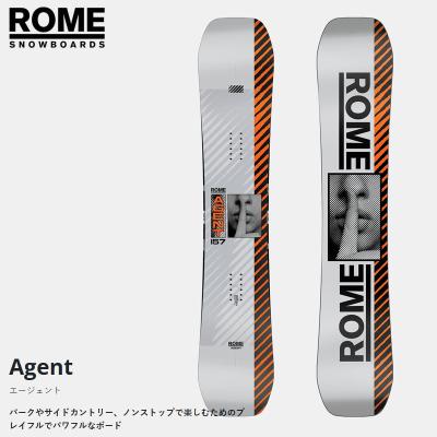 スノーボード 板 24-25 ローム エージェント ROME Agent パーク カービング トゥルーツイン 2025 日本正規品