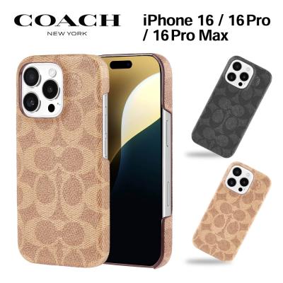 コーチ iPhone16 16pro 16promax スマホケース ブランド カバー かわいい おしゃれ 高級 上品 スリム 薄型 コンパクト 女性 レディース ギフト プレゼント