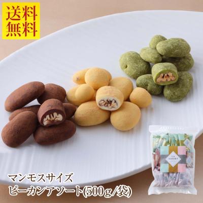 バレンタイン 送料無料 マンモスサイズピーカンアソート (500g/袋) サロンドロワイヤル チョコレート ピーカンナッツ お徳用 詰め合わせ