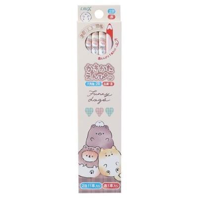 2b 赤鉛筆ダース グッズ 鉛筆 12本セット かきかたえんぴつ 子ども キッズ 女の子 Funny Dogs 新入学 Crx シネマコレクション ヤフー店 通販 Yahoo ショッピング