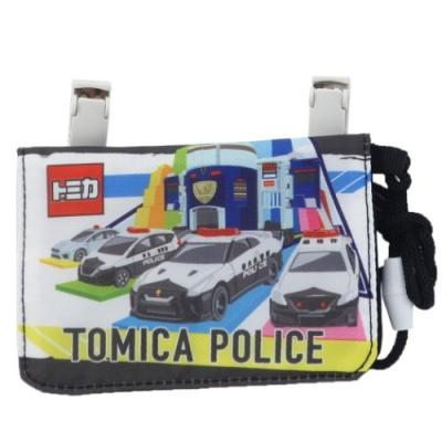 トミカ グッズ クリップポーチ キャラクター ネックコード付き ミニ おでかけ ウォレット ブラック TOMICA