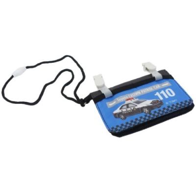 トミカ グッズ クリップポーチ キャラクター ネックコード付き ミニ おでかけ ウォレット ブラック TOMICA