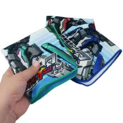 新幹線変形ロボ シンカリオンZ インクジェットプリント ハンカチタオル ミニタオル アニメキャラクター E5 ヤマノテ 林タオル