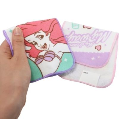 ディズニープリンセス グッズ ポケットタオル キャラクター 抗菌 ハーフ プチタオル 2枚セット シマー