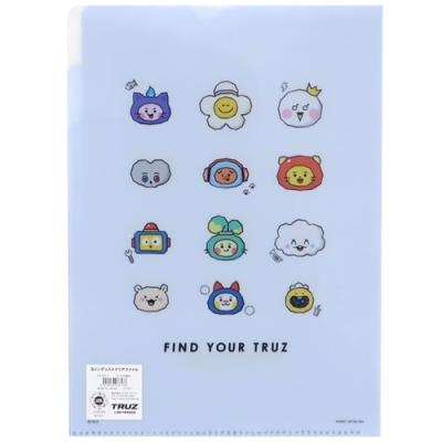TRUZ 5インデックスA4クリアファイル LINE FRIENDS ポケットファイル