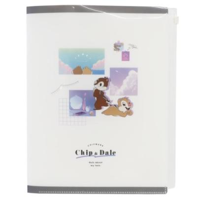 ミッキー＆フレンズ チップ＆デール ジップファスナー付 6ポケット A4