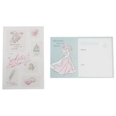 ❤️お値下げ中❤️【新品】アリエル　レターセット【中古】メモ ディズニープリンセス リトルマーメイド アリエル レターセット