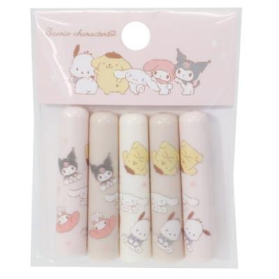 サンリオ　キャラクター付き鉛筆キャップ 5個入り クロミ グッズ 鉛筆キャップ サンリオ キャラクター えんぴつカバー5本