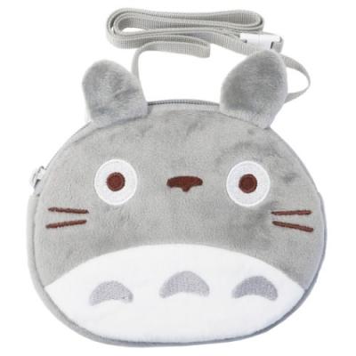 となりのトトロ フェイス ポケットポーチ スタジオジブリ クリップポケット ショルダー付き キャラクター 大トトロ 丸眞