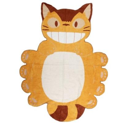となりのトトロ キャラクター キッズ タオルケット ダイカット ジャガード お昼寝ケット ネコバスとうたた寝 スタジオジブリ グッズ