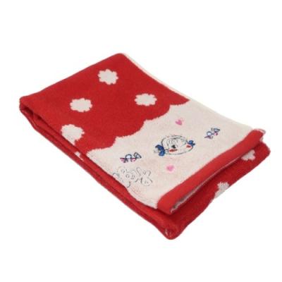 不二家のペコちゃん フェイスタオル ジャガード ロングタオル ペコ＆ポコ バラエティペコフェイス 丸眞 抗菌防臭