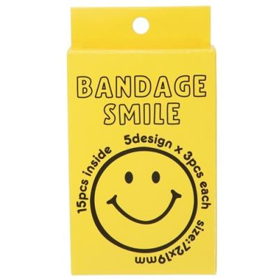 スマイリー 絆創膏 ばんそうこう BANDAGE S 2 SMILE ASST Smiley Face オクタニ 傷直し