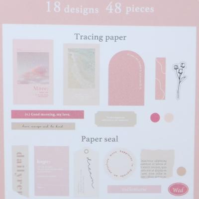 フレークシール タイポリーステッカー ピンク クーリア デコレーション 手帳デコ