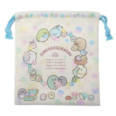 すみっコぐらし グッズ 巾着袋 キャラクター きんちゃくポーチ S 新入学 サンエックス