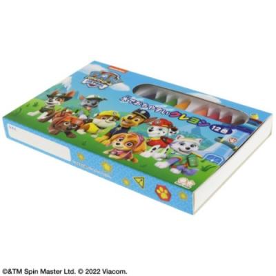 パウパトロール アニメキャラクター 12色 クレヨン 水でおちやすい クレヨン