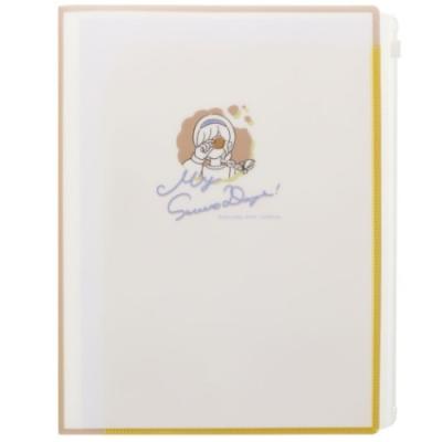 クリアファイル A4 6ポケット ジップファスナー付 小学生 中学生