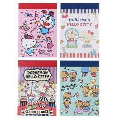 ハローキティ ドラえもん ミニミニメモ4個セット サンリオ メモ帳