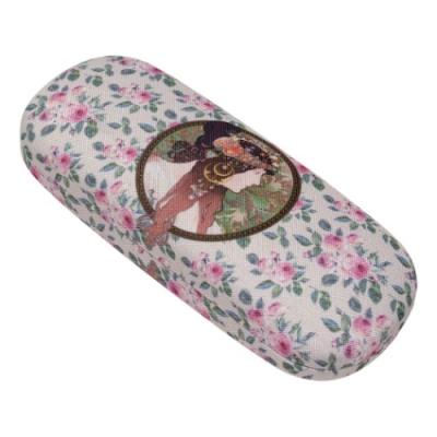 ミュシャ 名画 メガネケース 眼鏡ケース ブルネット ハードタイプ プレゼント グッズ