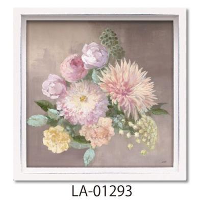 ロハスミニアートフレーム ジュリアプリントン フラワーアート ユーパワー ペールフローラルスプレー1 インテリア