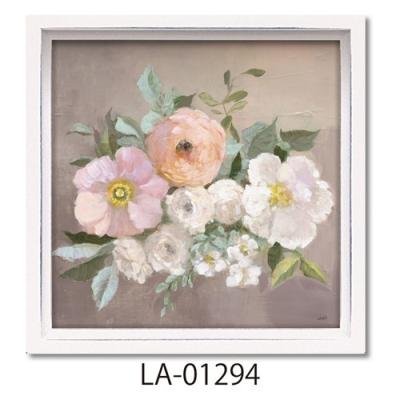 フラワーアート ジュリアプリントン ロハスミニアートフレーム ペールフローラルスプレー2 ユーパワー LA-01294