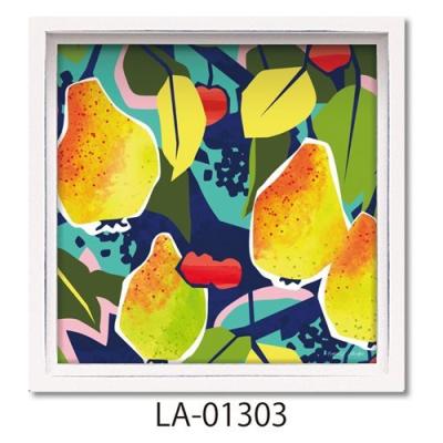 ロハスミニアートフレーム ミーガンギャラガー フラワーアート ユーパワー チェリーベリーペア インテリア