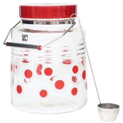 保存容器 アデリアレトロ 貯蔵びん3L 花まわし