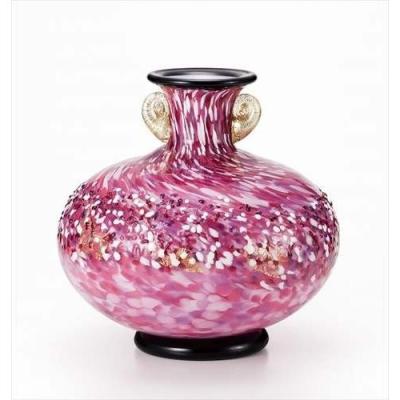 がれた フラワーベース 26 26cm 紐掛け木箱入り ギフト雑貨 キャラクターのシネマコレクション 通販 Paypayモール 津軽びいどろ 弘前桜 花あかり 花器 大 金耳付 ガラス壺 アデリア フラワー