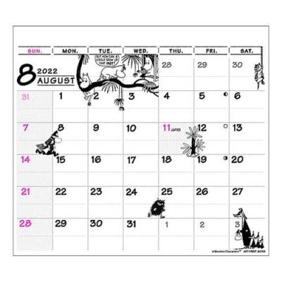 お買い得品 ムーミン 卓上 カレンダー 22年 ペンホルダー ふせん付き スケジュール 北欧 インテリア 毎日続々入荷