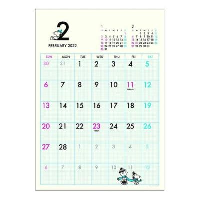 カレンダー 2022年 スヌーピー 壁掛け DAY STATION A3スケジュール ピーナッツ APJ キャラクター 書き込み 実用