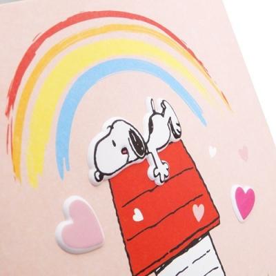 色紙 スヌーピー ウレタンパーツ付き メッセージボード APJ レインボー グッズ 寄せ書き 卒業祝い キャラクター