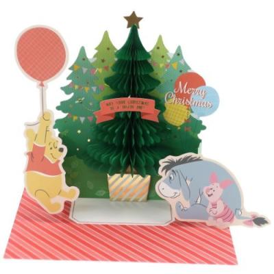 クリスマスカード くまのプーさん ハニカムツリー ディズニー 封筒付きグリーティングカード キャラクターのシネマコレクション 通販 Paypayモール