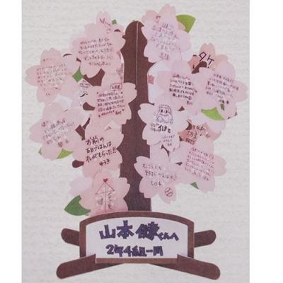 寄せ書き色紙 色紙 メッセージツリー3 サクラ アルタ 卒業メモリアル