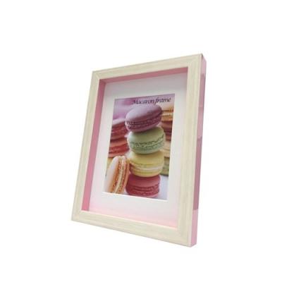 マカロン フレーム フォトフレーム Macaron frame Pink 2L（L判サイズマット付） 15.3×20.5×2.5cm マット付き ギフト 装飾