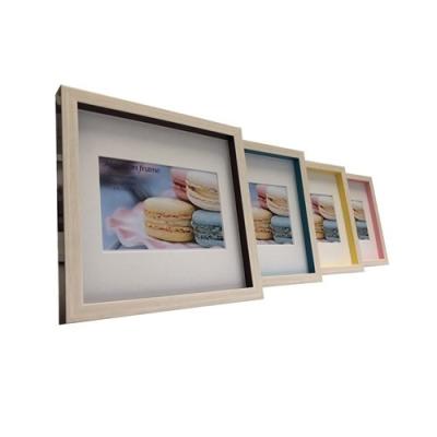 フォトフレーム インテリア マカロン フレーム Macaron frame Pink 200x200mm（ハガキサイズマット付） 美工社