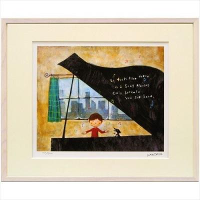 アートフレーム 額装品 はりたつお グランドピアノ 美工社 36.5×44×2cm ギフト 300枚限定