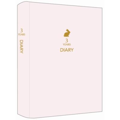 みんなの文具 日記 3年ダイアリー Rabbit うさぎ クローズピン B6サイズ ガーリー